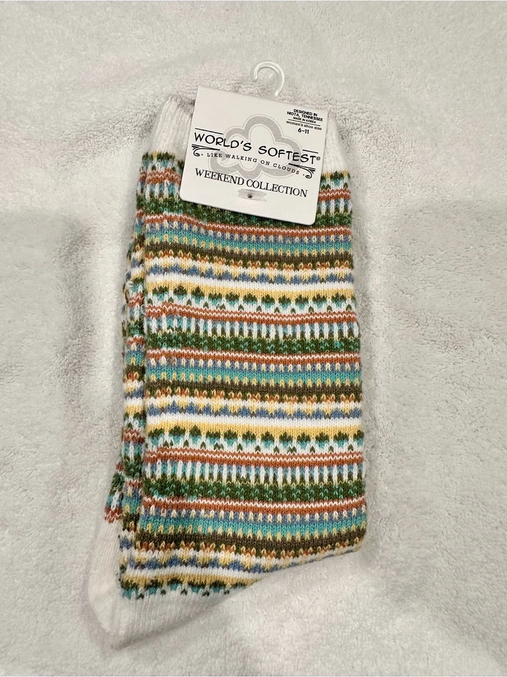 World's Softest Weekend Collection Women’s Patterned Socks